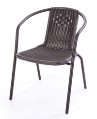 SEDIA IOS TIPO RATTAN MARRONE