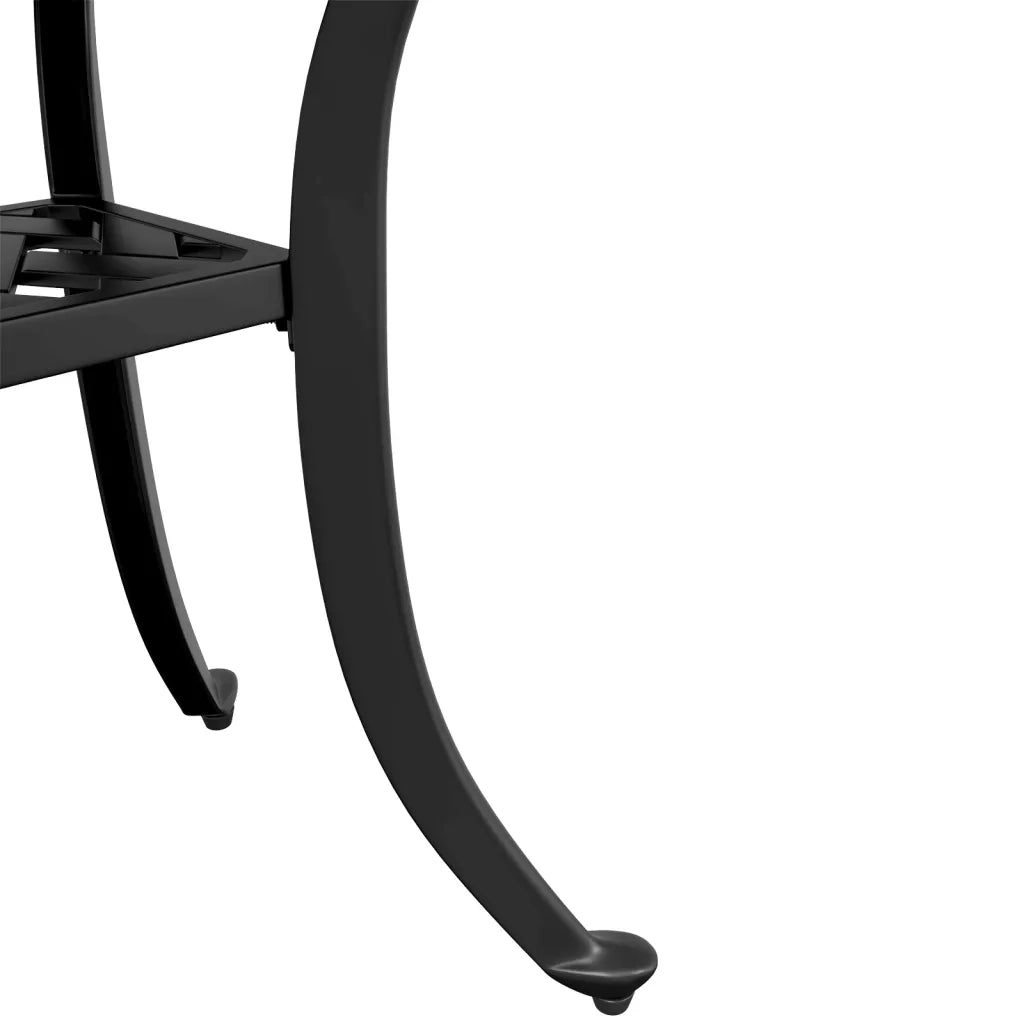 Tavolo da Giardino Nero 53x53x53 cm in Alluminio Pressofuso 4002816