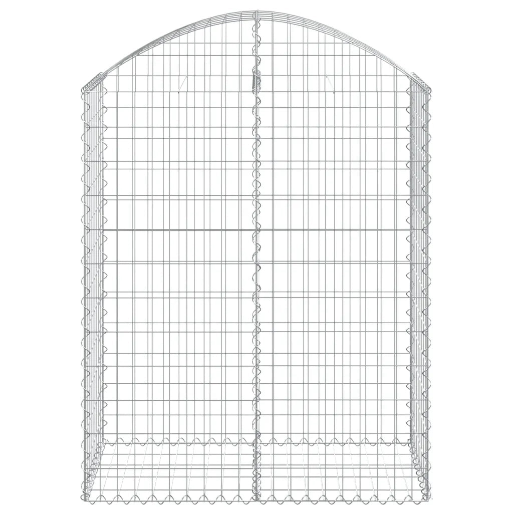 Cesto Gabbione ad Arco 100x50x120/140 cm Ferro Zincato 153436