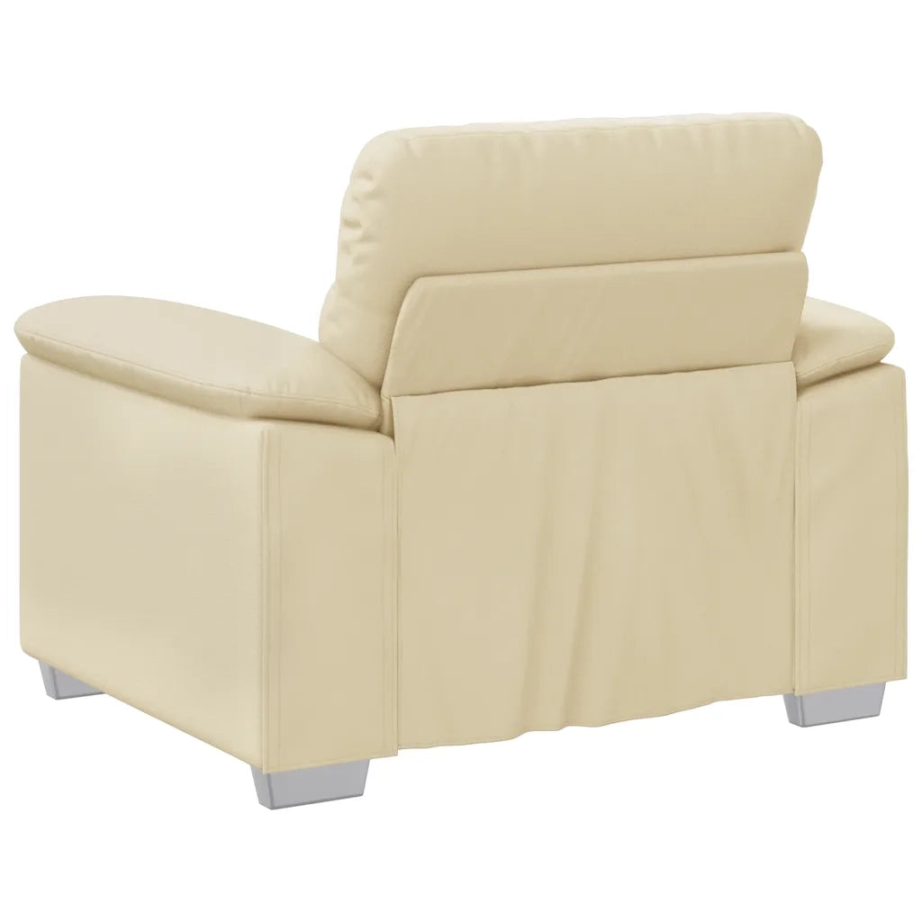 vidaXL Poltrona Crema 60 cm in Similpelle