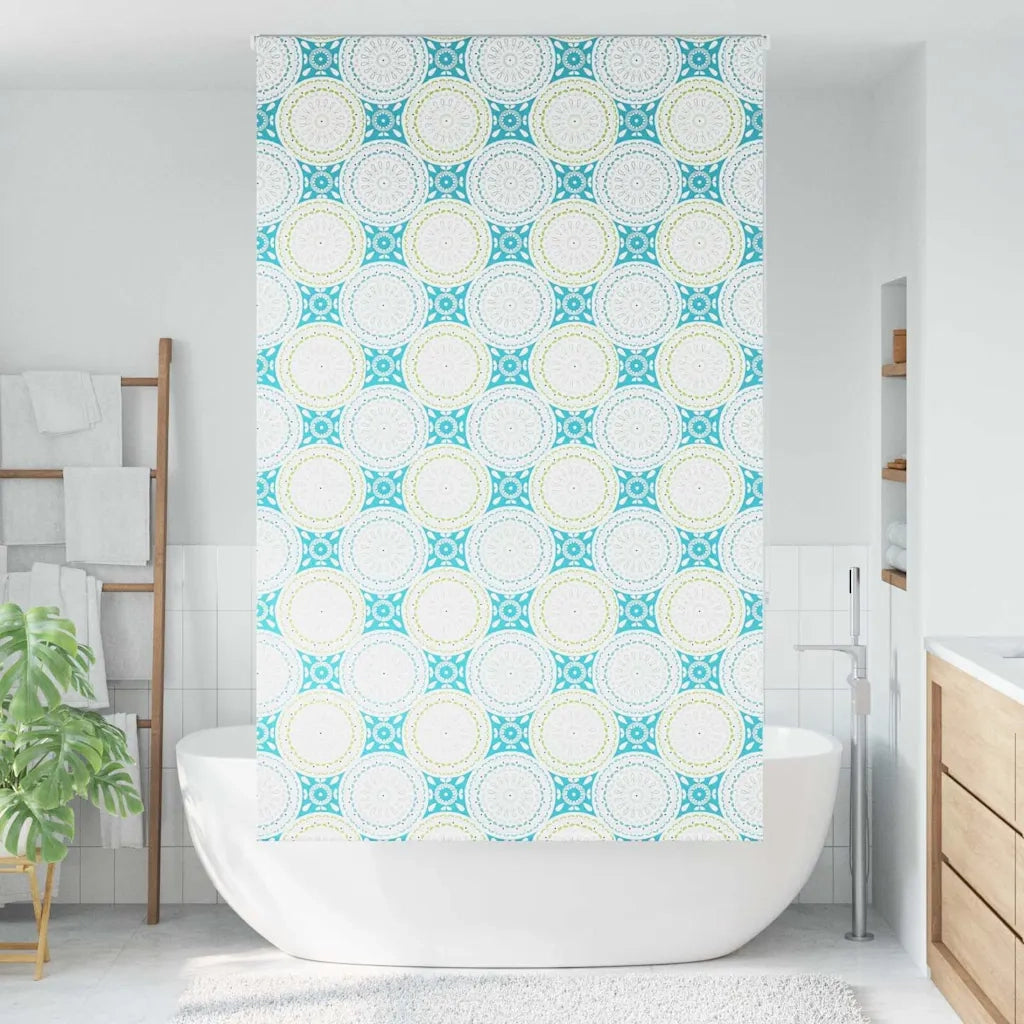 vidaXL Tenda a Rullo Doccia 120x240 cm Larghezza Tessuto 116 cm