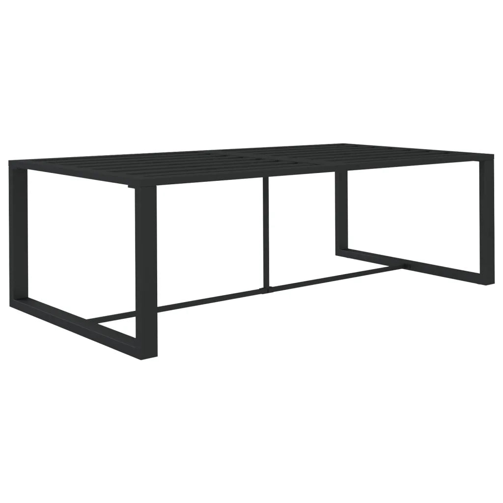 Set Divani da Giardino 10 pz con Cuscini in Alluminio Antracite cod mxl 35802