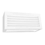 Applique led da parete a tre emissioni con griglia frontale colore bianco mod. Vigo 2