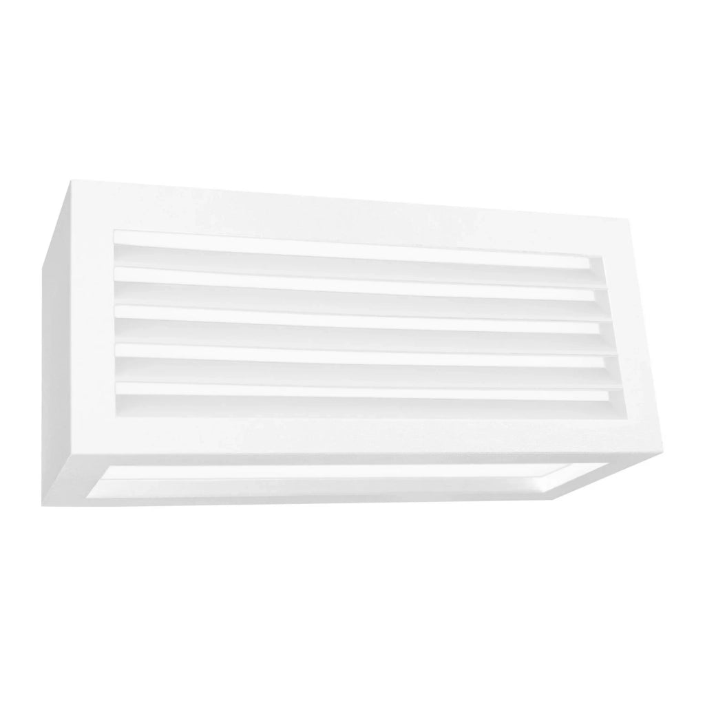 Applique led da parete a tre emissioni con griglia frontale colore bianco mod. Vigo 2