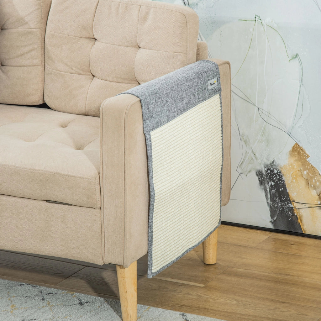 Tiragraffi per Gatti da Divano in Sisal e Poliestere ¨C Zephmum ¨C Grigio 130x45cm