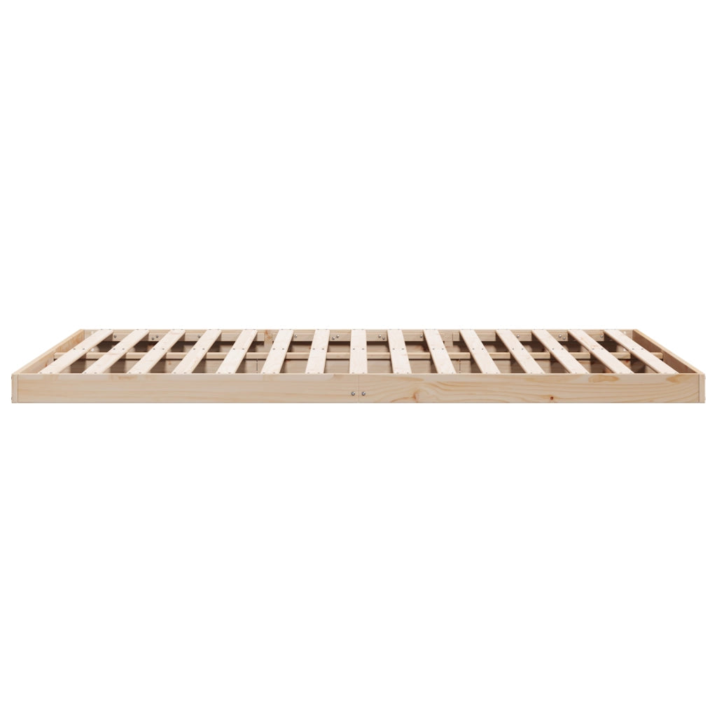 Struttura Letto Floor 200x220 cm in Legno Massello di Pino