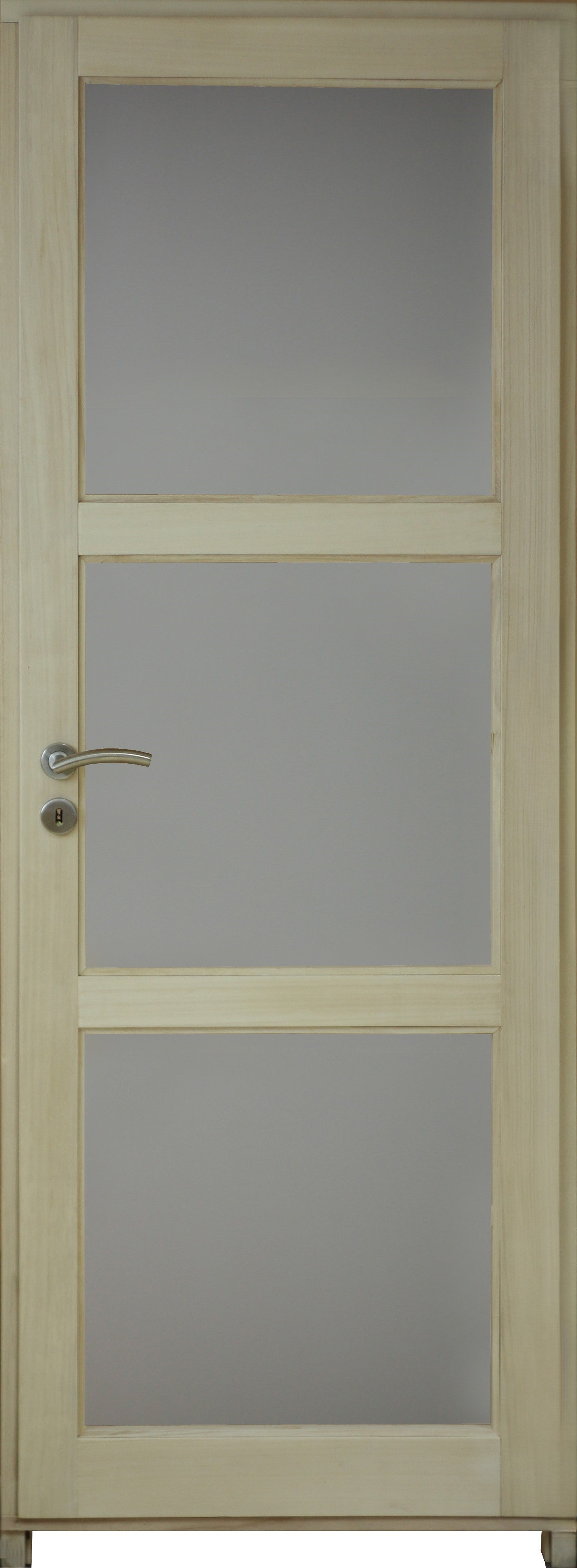 Blocco Porta Vetro Ayous H204 x L73 Pannello Laterale Destro a Spinta + Maniglia