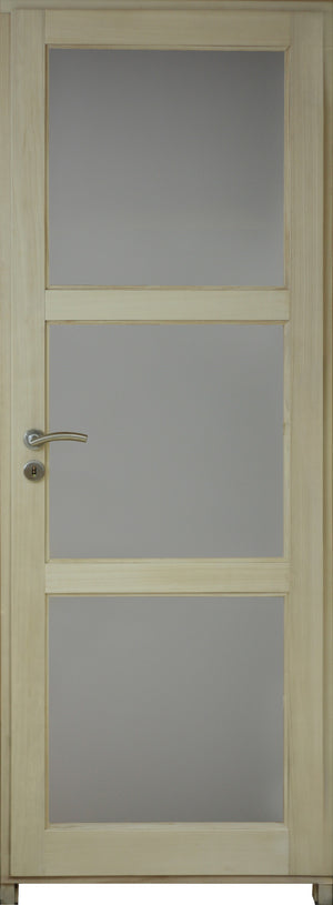 Blocco Porta Vetro Ayous H204 x L73 Pannello Laterale Destro a Spinta + Maniglia