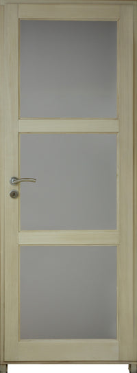 Blocco Porta Vetro Ayous H204 x L83 Pannello Laterale Destro a Spinta + Maniglia