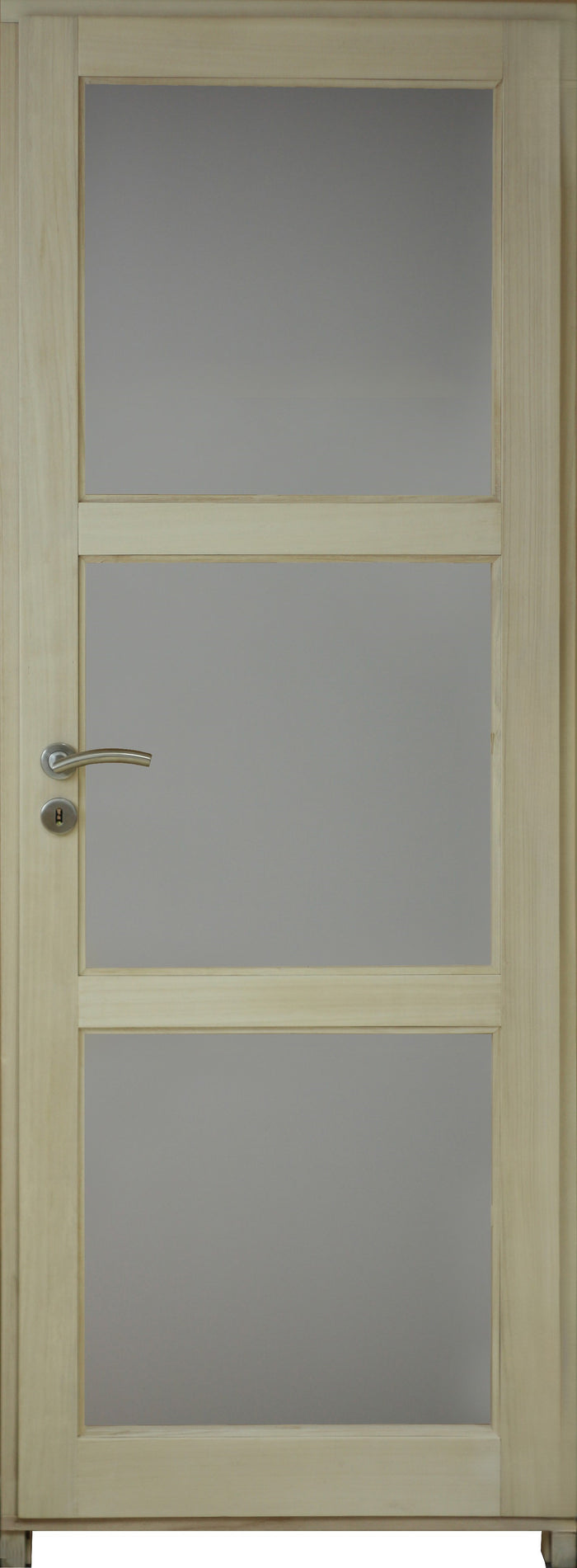 Blocco Porta Vetro Ayous H204 x L83 Pannello Laterale Destro a Spinta + Maniglia