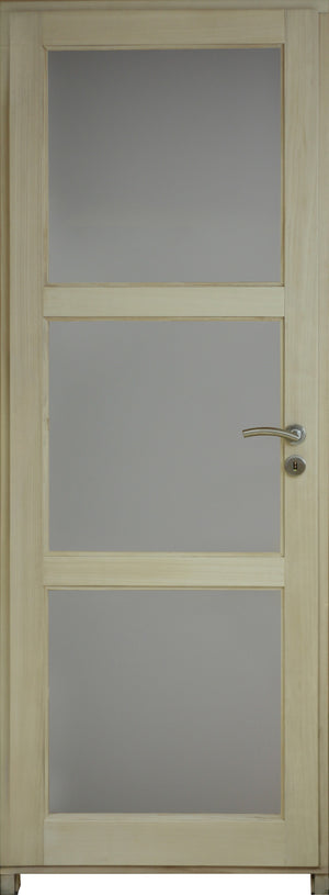 Blocco Porta Vetro Ayous H204 x L83 Pannello Laterale Sinistro a Spinta + Maniglia