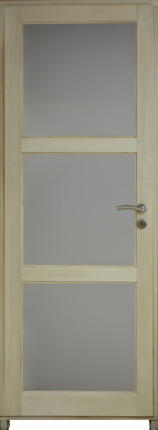 Blocco Porta Vetro Ayous H204 x L73 Pannello Laterale Sinistro a Spinta + Maniglia