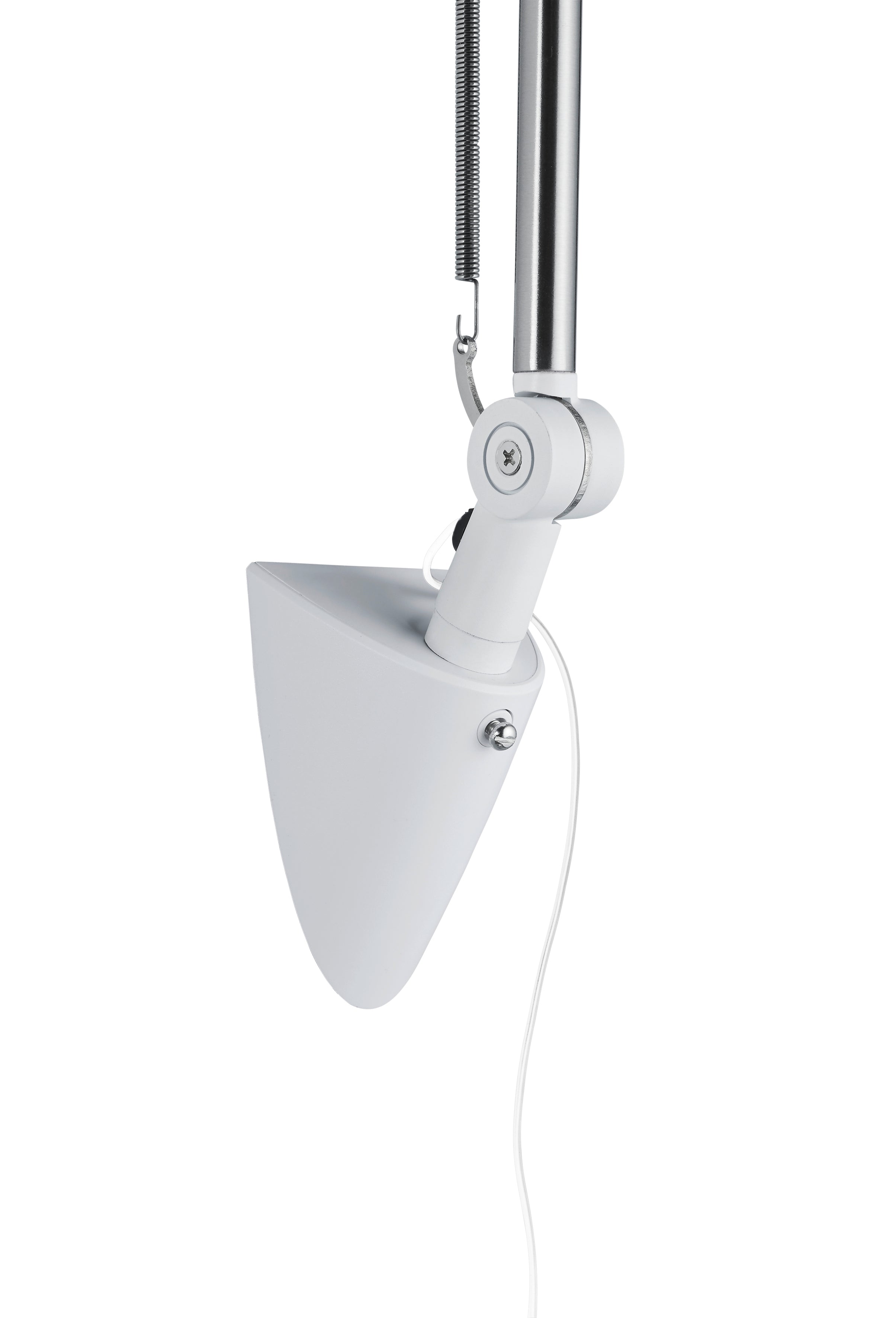 Lampada tavolo da Interno a LED in Metallo Bianco Opaco