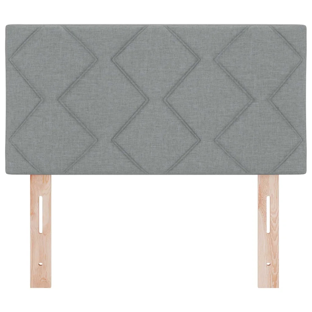 Testiera-Testata-Testiera Decorativa Grigio chiaro 80 cm Pelle Sintetica 803288