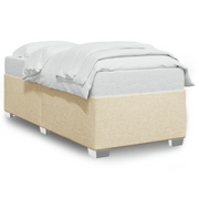 Letto singolo | Letto per adulti | Giroletto senza Materasso Crema 80x200 cm in Tessuto