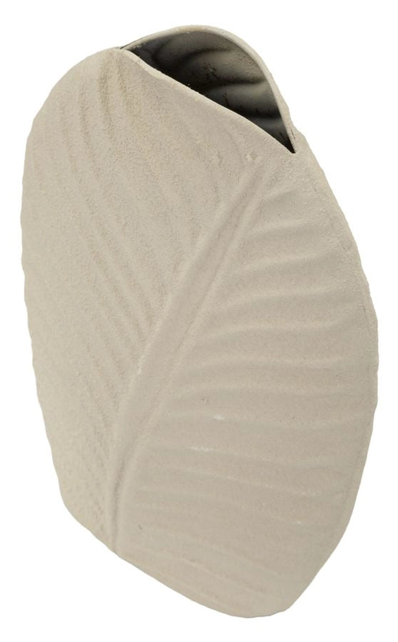 Vaso Dune Tall 18x9,5x29,5 cm in Ferro Crema