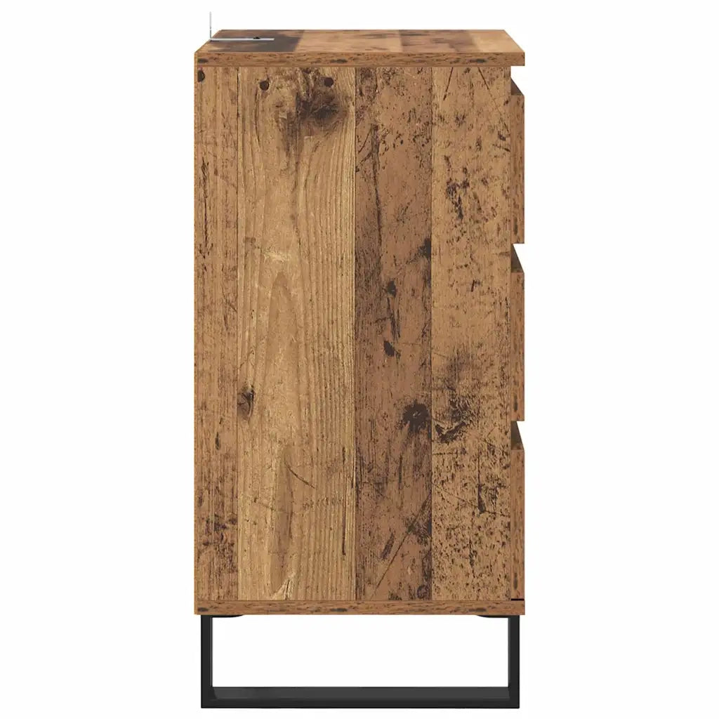 Credenza con Cassetto-Buffet-Armadio da cucina Legno vecchio Legno multistrato