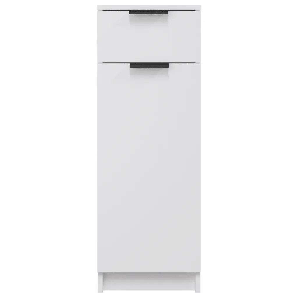 Armadio da Bagno Bianco 32x34x90 cm in Legno Multistrato cod mxl 53650