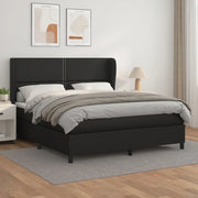 Giroletto a Molle con Materasso Nero 180x200 cm in Similpellecod mxl 98267