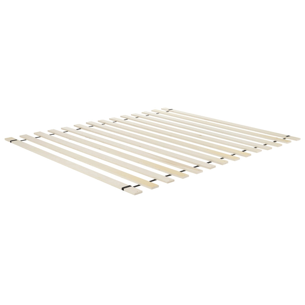 Letto a doghe in tessuto poliestere beige imbottito 180 x 200 cm Design classico tradizionale
