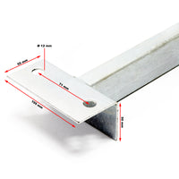 Supporto a rulli per imbarcazioni 111cm max 800kg Varo alaggio barche 80-124cm