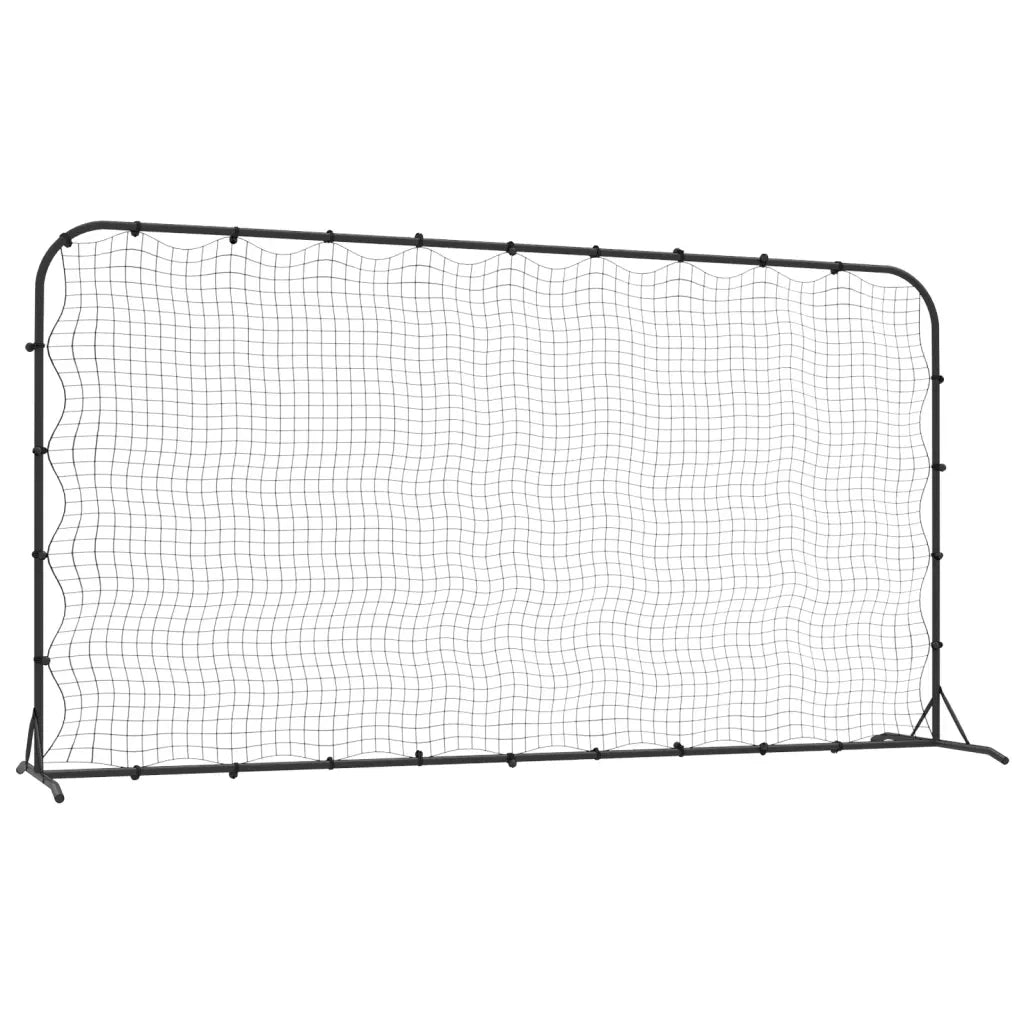 Rete Rimbalzante da Calcio Nera 366x90x183 cm HDPE CFW6315930