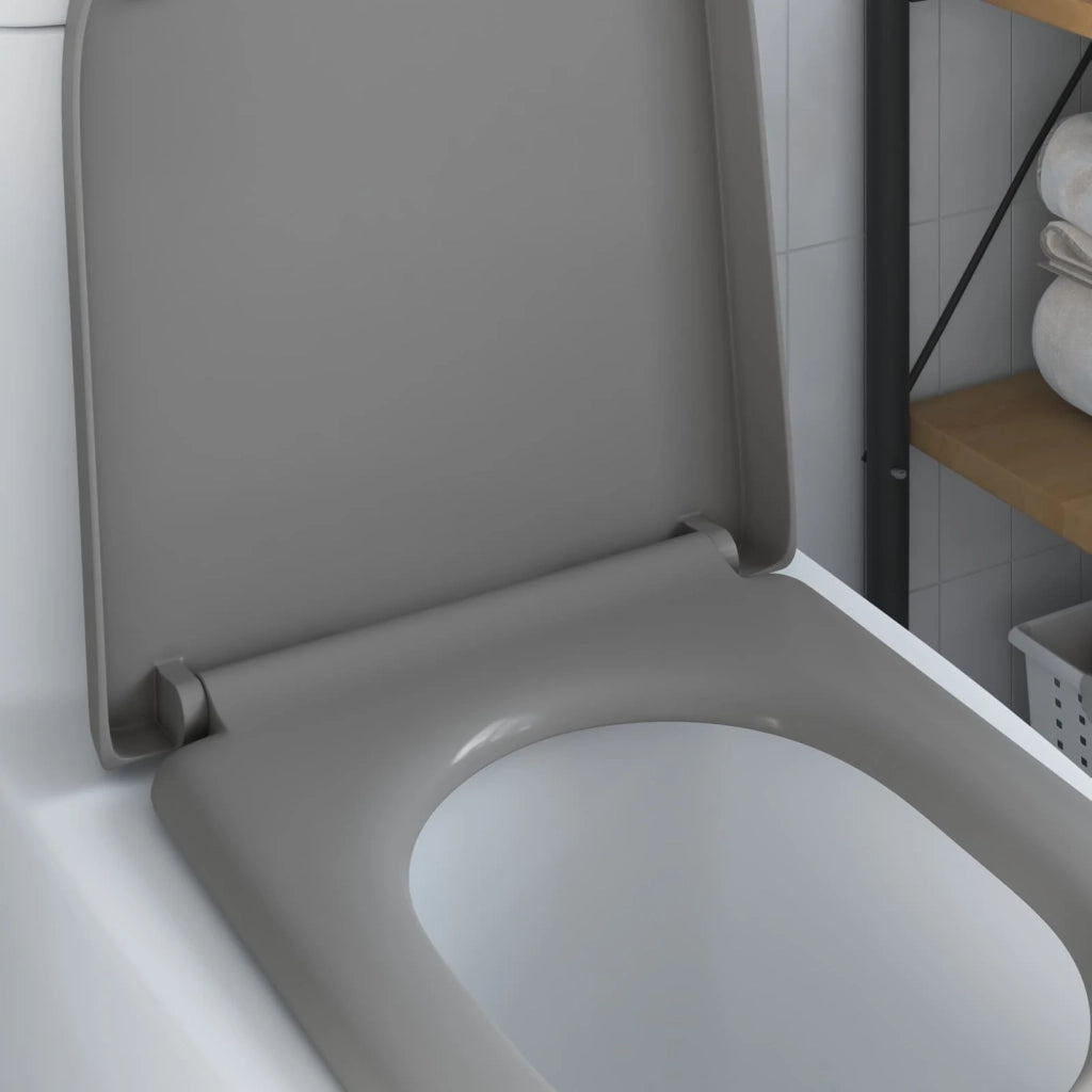 Sedile del WC Grigio 49 x 36 x 4 cm Duroplast 42002355