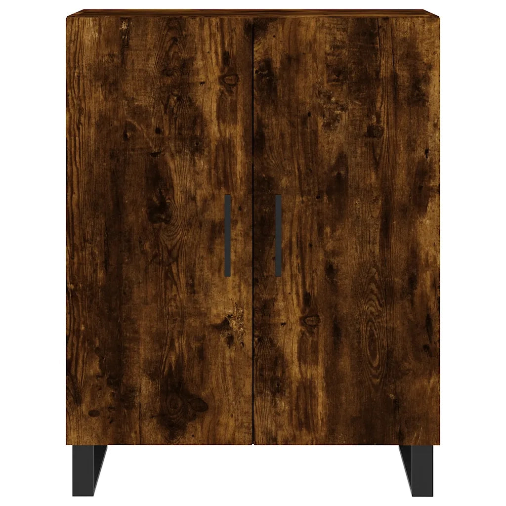 Credenza | Madia | Buffet da pranzo | Armadio da pranzo Rovere Fumo 69,5x34x90 cm in Legno Multistrato