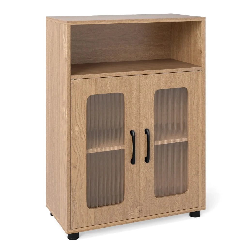 Mobile da bagno 60 x 30 x 83 cm con ripiano regolabile e sistema antiribaltamento stile moderno compensato naturale 20_0018914