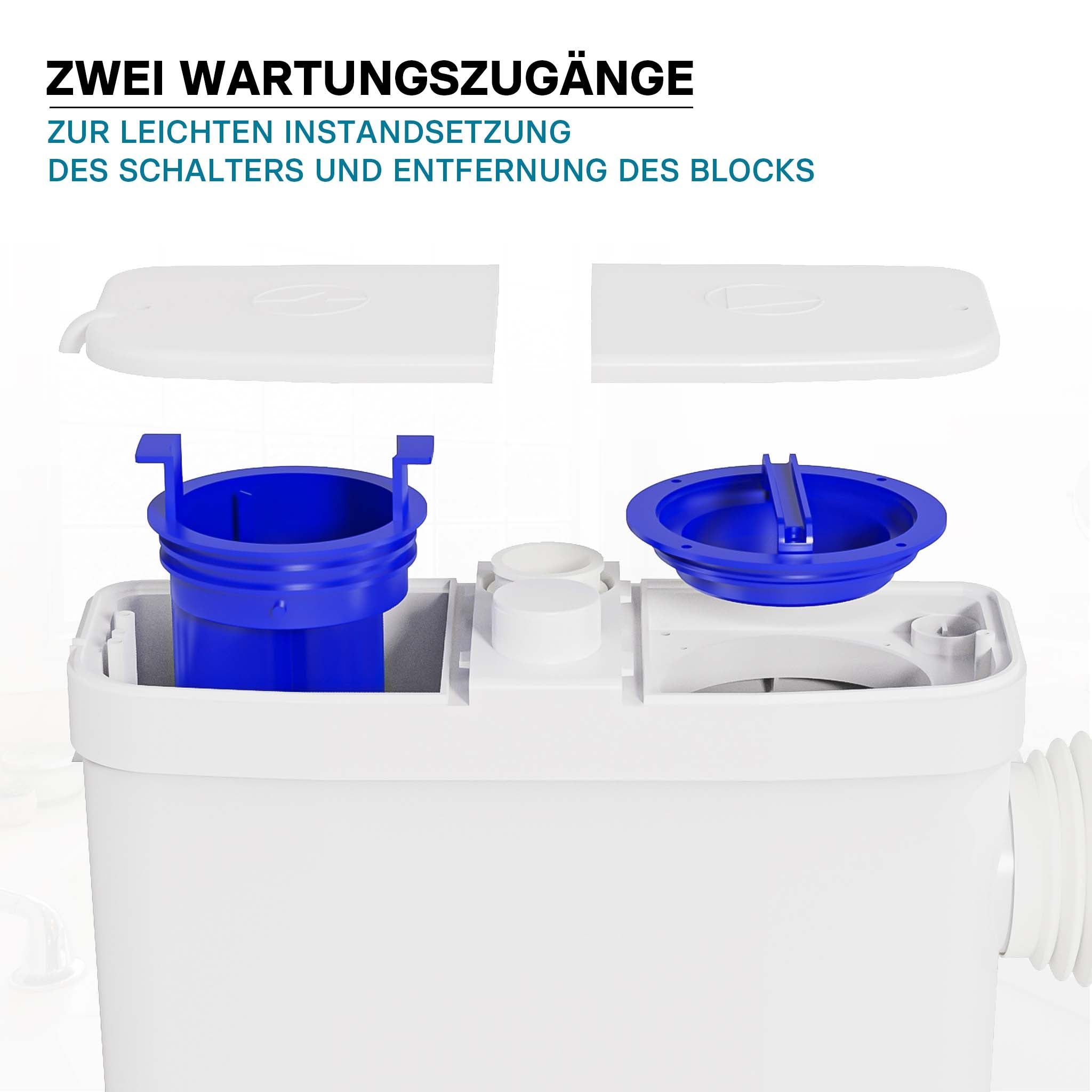 Stazione di sollevamento 3/1 per acque reflue con attacco laterale 450 W Prevalenza 7,5m