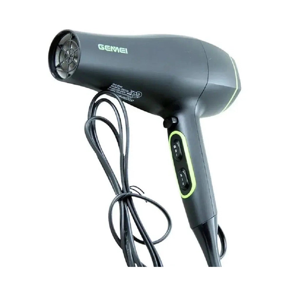 Trade Shop - Asciugacapelli Professionale Motore Cc 2200w Salone Ugello Concentratore Gm-130 -