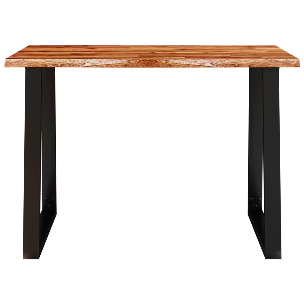 Tavolo da Pranzo Bordi Vivi 110x70x75 cm Legno Massello Acacia