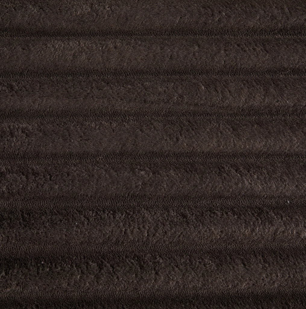 Divano modulare in velluto a coste con schienale alto e tasche laterali; 273x98x87 cm; color caff猫
