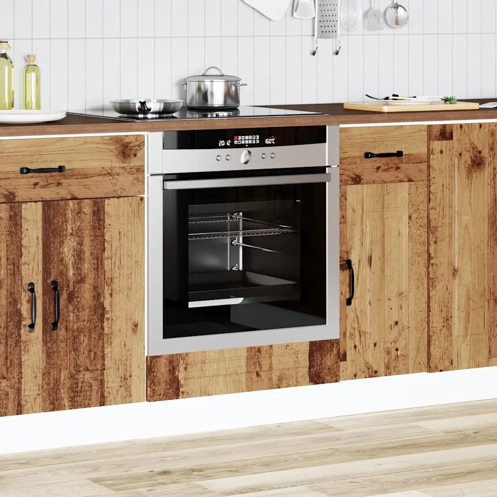 Pensile da cucina | Armadio per Forno Kalmar Legno Vecchio in Legno Multistrato