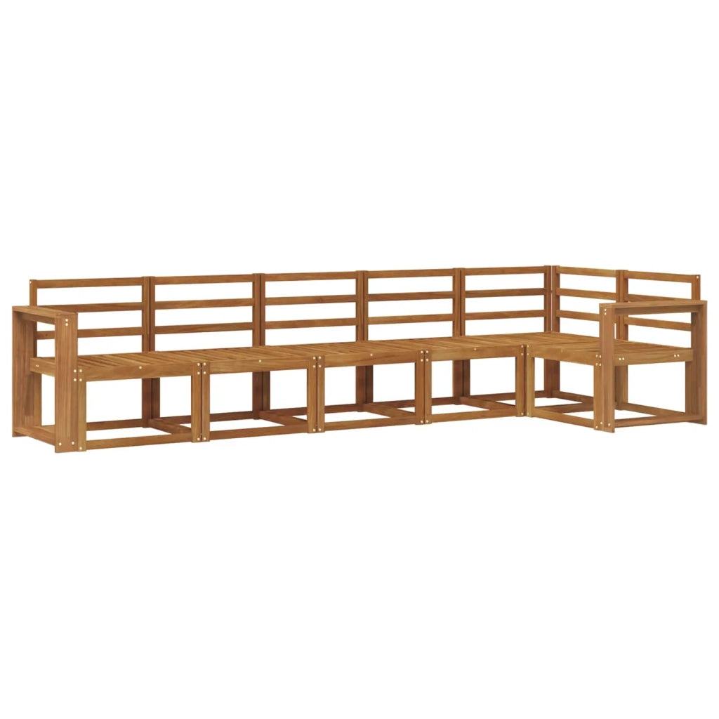 Set di divani da esterno 6 pcs Naturale