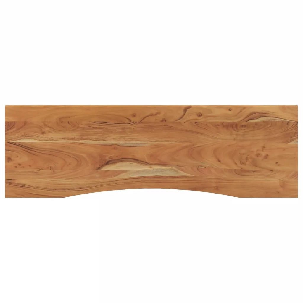 Piano Scrivania 140x50x2,5cm Rettangolare Legno Massello Acacia