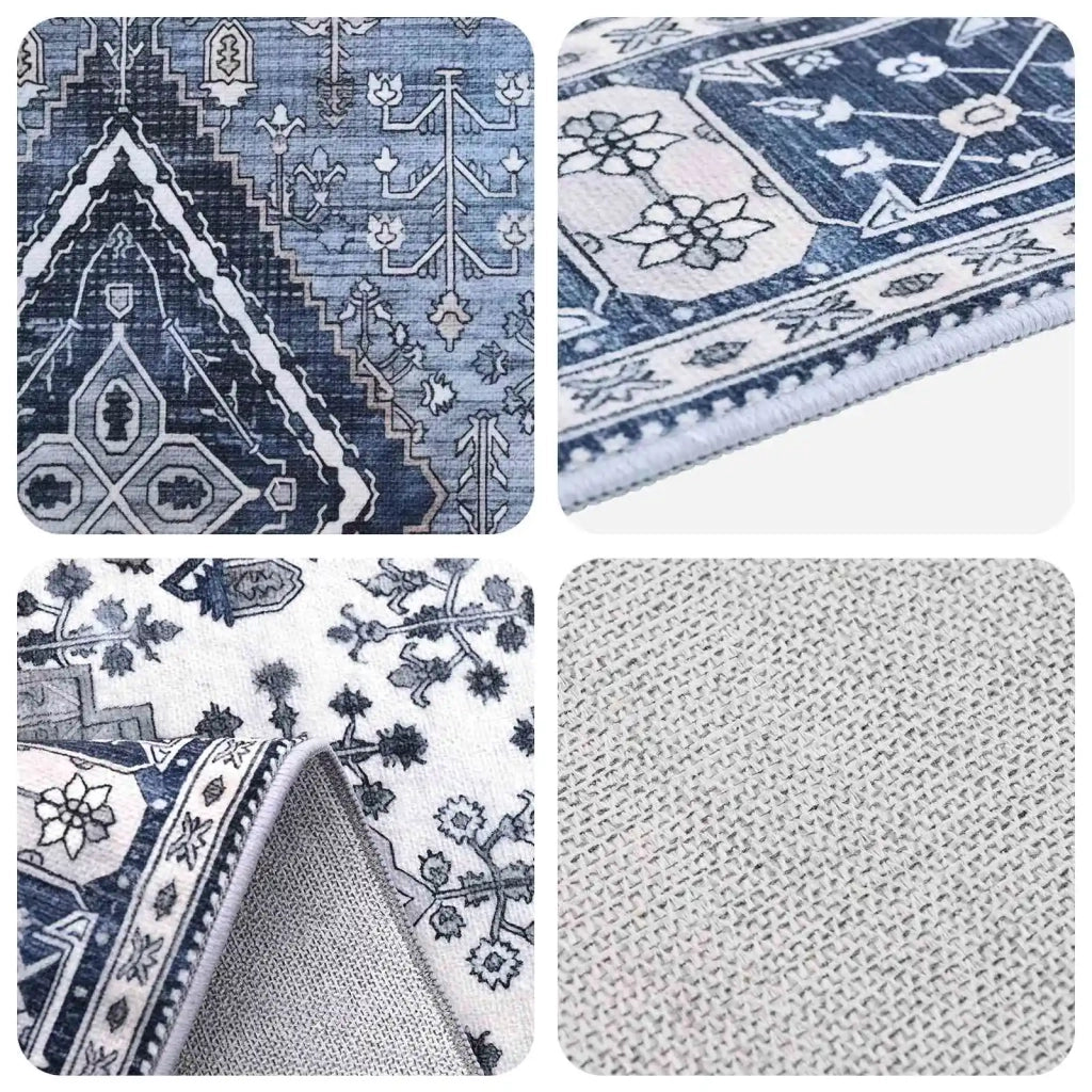 Tappeto ORIZ Blu Scuro 140 x 200 cm 100% Poliestere 42050376