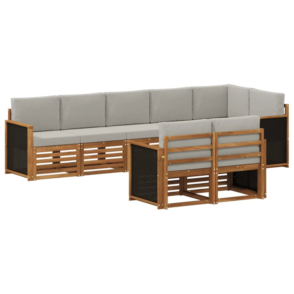 Set divani Legno di Acacia Massello