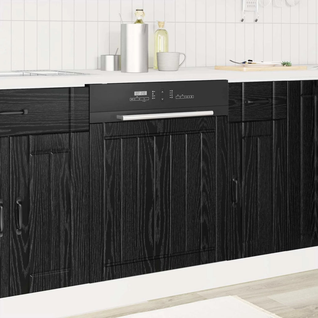 Pannello lavastoviglie LUCCA Rovere Nero 60 x 1,5 x 57 cm