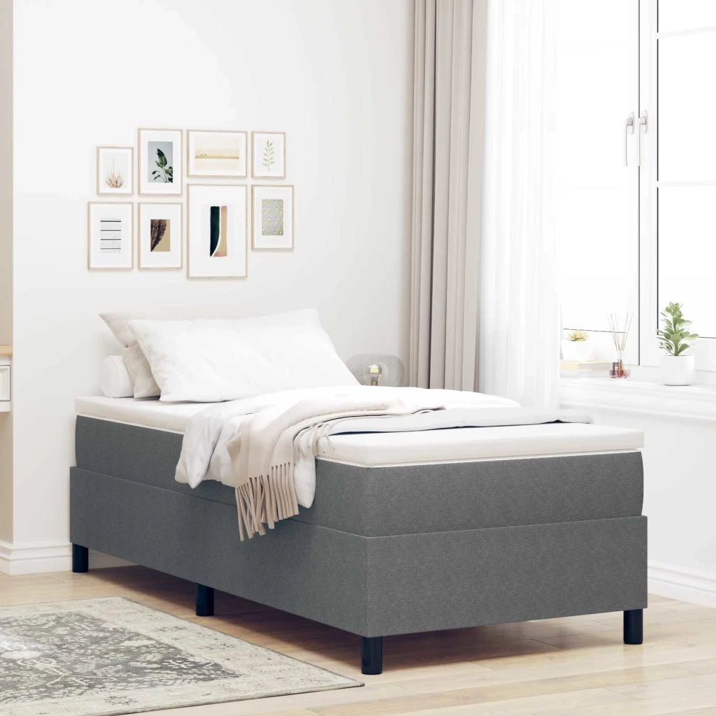 Struttura letto piattaforma-Giroletto-Rete del Letto Grigio chiaro 90 x 190 cm