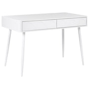 Scrivania per l'ufficio domestico con cassetti in truciolato 120 x 60 cm bianca Design minimalista