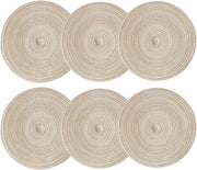 Set di Targhe da Cucina Ronde (38 cm) - Resistenti al Calore e con Superficie Antiscivolo (Beige)