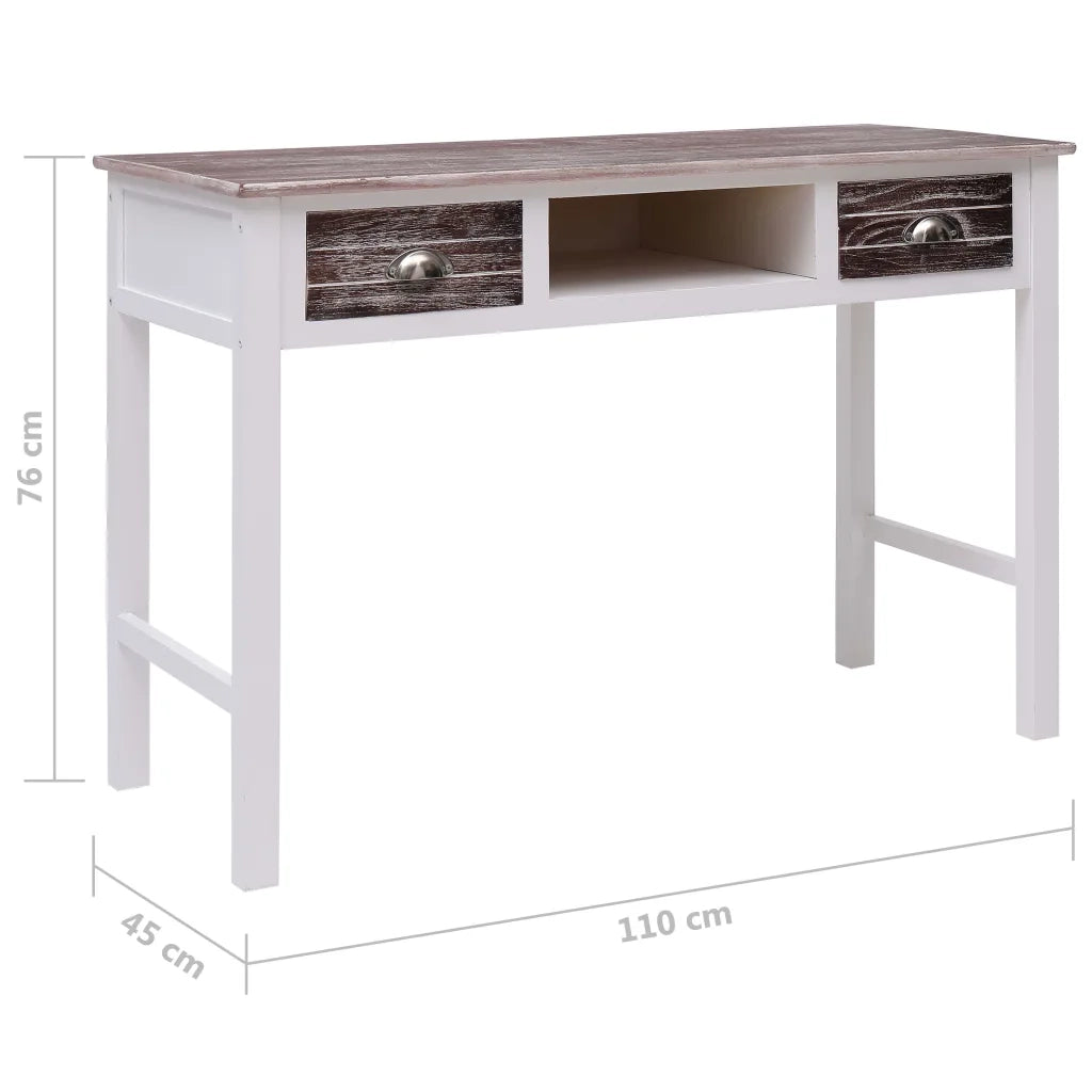 Scrivania Marrone 110x45x76 cm in Legno 284154