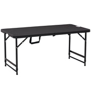 Tavolo da giardino pieghevole rettangolare per 4 persone ¨C zephmum ¨C 118x60x74 cm