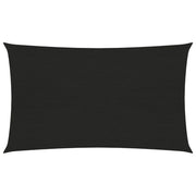 Vela ombreggiante 160 g/m² nera 5 x 8 m HDPE 02_0009223