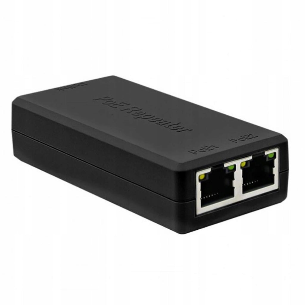 Ripetitore POE 1x IN 2x OUT – Gigabit 100M | IEEE802.3af/at, 30W, ABS | Plug&Play per Telecamere IP e Reti LAN