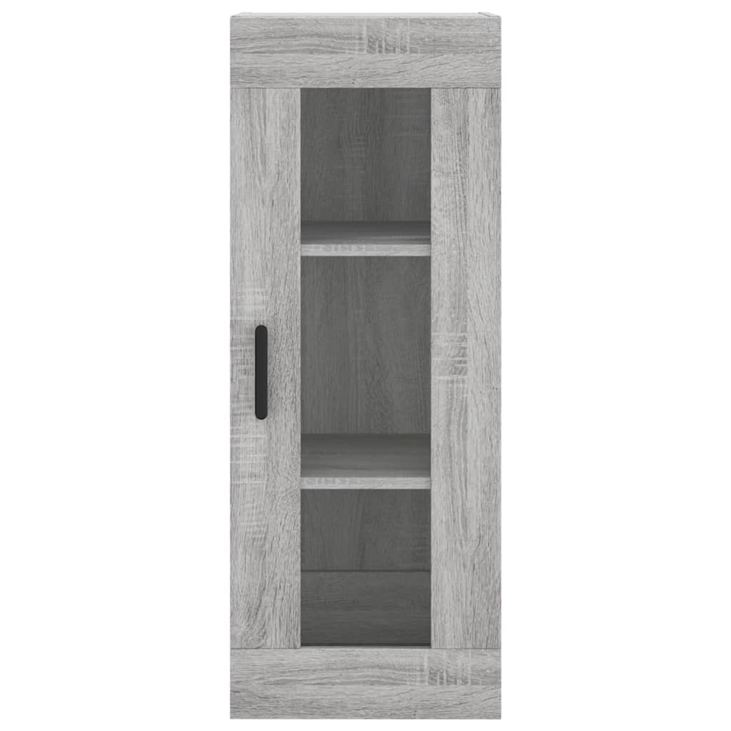 Buffet credenza cassettiera armadio mobile contenitore organizer cucina soggiorno salotto rovere Sonoma alto 34,5 x 34 x 180 cm legno ingegnerizzato grigio 02_0035260