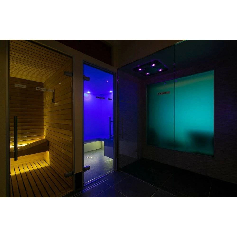 Trade Shop - Faretto A Led Da Incasso Per Bagno Box Doccia Lampada Rgbw 10w Gu10 Cromoterapia -