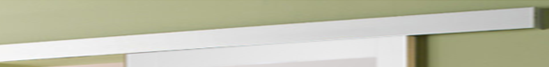 Porta Scorrevole Marrone Ral7006 Vetro Trasparente H204 x L83 + Binario Alluminio Bianco e 2 Gusci