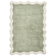 Tappeto da bagno in cotone rettangolare 60 x 90 cm beige Motivo decorativo da bagno Design moderno